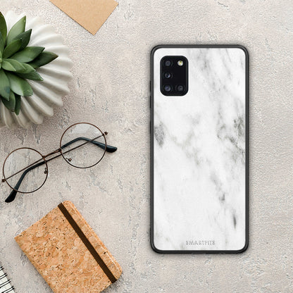 Marble White - Samsung Galaxy A31 θήκη