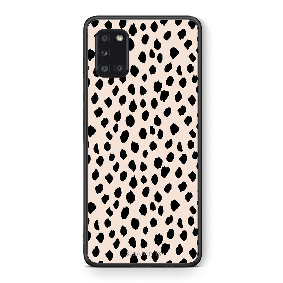 Θήκη Samsung Galaxy A31 New Polka Dots από τη Smartfits με σχέδιο στο πίσω μέρος και μαύρο περίβλημα | Samsung Galaxy A31 New Polka Dots case with colorful back and black bezels