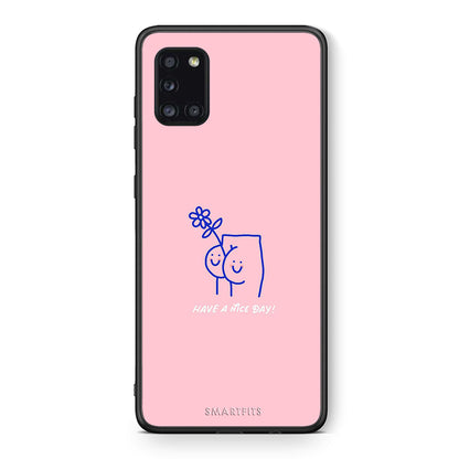 Θήκη Samsung Galaxy A31 Nice Day από τη Smartfits με σχέδιο στο πίσω μέρος και μαύρο περίβλημα | Samsung Galaxy A31 Nice Day case with colorful back and black bezels