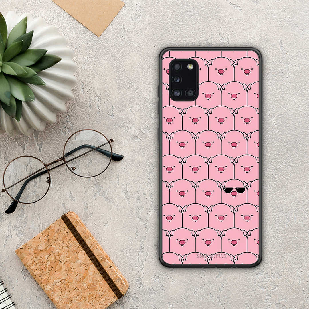 Pig Glasses - Samsung Galaxy A31 θήκη