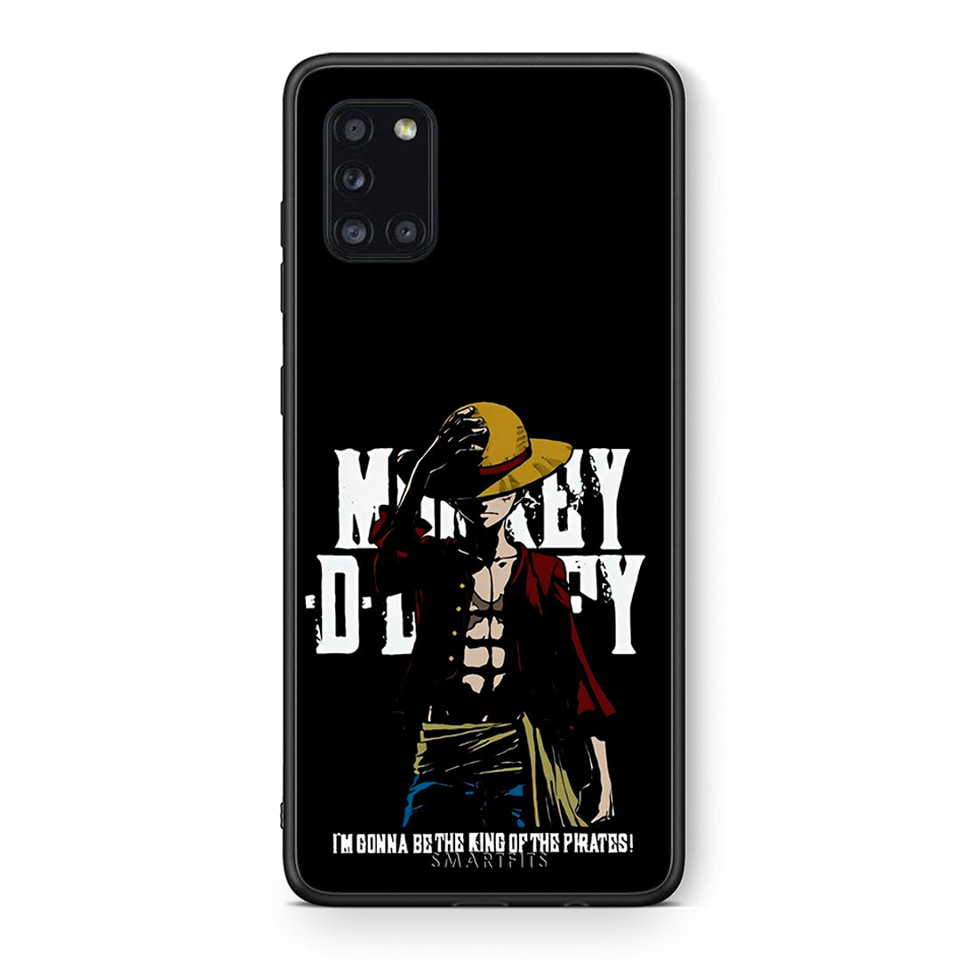 Θήκη Samsung Galaxy A31 Pirate King από τη Smartfits με σχέδιο στο πίσω μέρος και μαύρο περίβλημα | Samsung Galaxy A31 Pirate King case with colorful back and black bezels