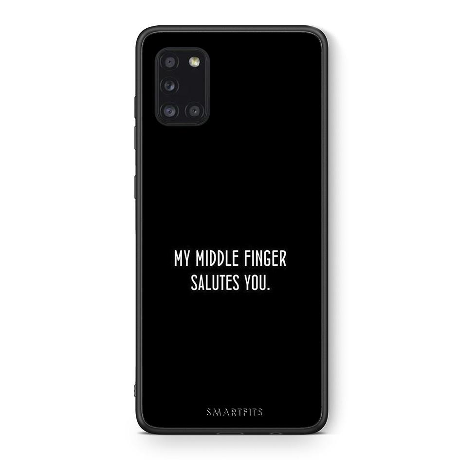Θήκη Samsung Galaxy A31 Salute από τη Smartfits με σχέδιο στο πίσω μέρος και μαύρο περίβλημα | Samsung Galaxy A31 Salute case with colorful back and black bezels