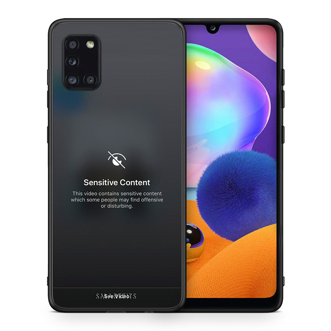 Θήκη Samsung Galaxy A31 Sensitive Content από τη Smartfits με σχέδιο στο πίσω μέρος και μαύρο περίβλημα | Samsung Galaxy A31 Sensitive Content case with colorful back and black bezels