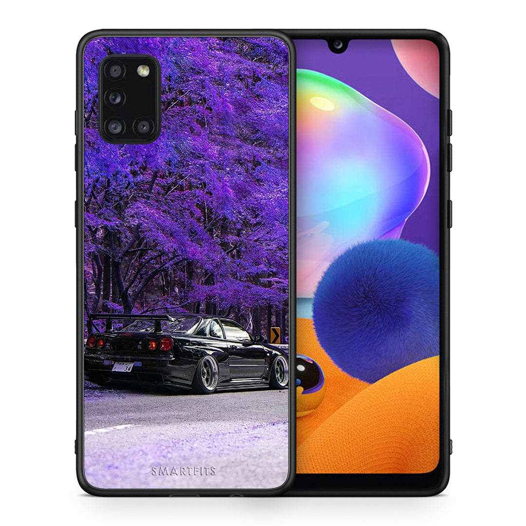 Θήκη Αγίου Βαλεντίνου Samsung Galaxy A31 Super Car από τη Smartfits με σχέδιο στο πίσω μέρος και μαύρο περίβλημα | Samsung Galaxy A31 Super Car case with colorful back and black bezels