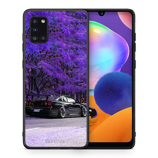 Θήκη Αγίου Βαλεντίνου Samsung Galaxy A31 Super Car από τη Smartfits με σχέδιο στο πίσω μέρος και μαύρο περίβλημα | Samsung Galaxy A31 Super Car case with colorful back and black bezels