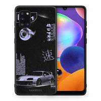 Thumbnail for Θήκη Αγίου Βαλεντίνου Samsung Galaxy A31 Tokyo Drift από τη Smartfits με σχέδιο στο πίσω μέρος και μαύρο περίβλημα | Samsung Galaxy A31 Tokyo Drift case with colorful back and black bezels