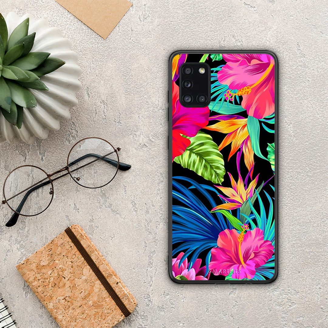 Tropical Flowers - Samsung Galaxy A31 θήκη