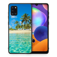 Thumbnail for Θήκη Samsung Galaxy A31 Tropical Vibes από τη Smartfits με σχέδιο στο πίσω μέρος και μαύρο περίβλημα | Samsung Galaxy A31 Tropical Vibes case with colorful back and black bezels