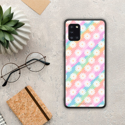 White Daisies - Samsung Galaxy A31 θήκη