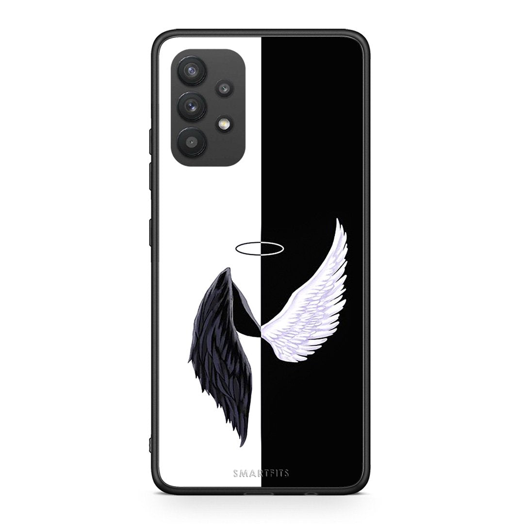 Samsung A32 4G Angels Demons θήκη από τη Smartfits με σχέδιο στο πίσω μέρος και μαύρο περίβλημα | Smartphone case with colorful back and black bezels by Smartfits