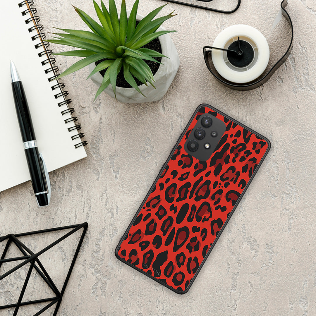 Animal Red Leopard - Samsung Galaxy A32 4G θήκη