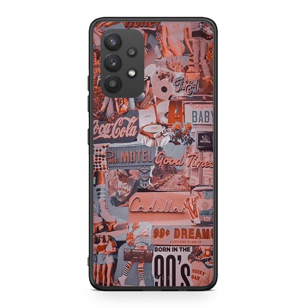 Samsung A32 4G Born In 90s θήκη από τη Smartfits με σχέδιο στο πίσω μέρος και μαύρο περίβλημα | Smartphone case with colorful back and black bezels by Smartfits