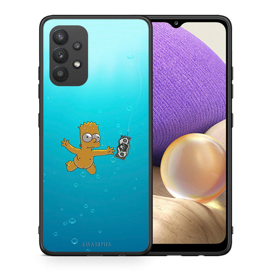 Θήκη Samsung A32 4G Chasing Money από τη Smartfits με σχέδιο στο πίσω μέρος και μαύρο περίβλημα | Samsung A32 4G Chasing Money case with colorful back and black bezels