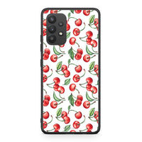 Thumbnail for Samsung A32 4G Cherry Summer θήκη από τη Smartfits με σχέδιο στο πίσω μέρος και μαύρο περίβλημα | Smartphone case with colorful back and black bezels by Smartfits