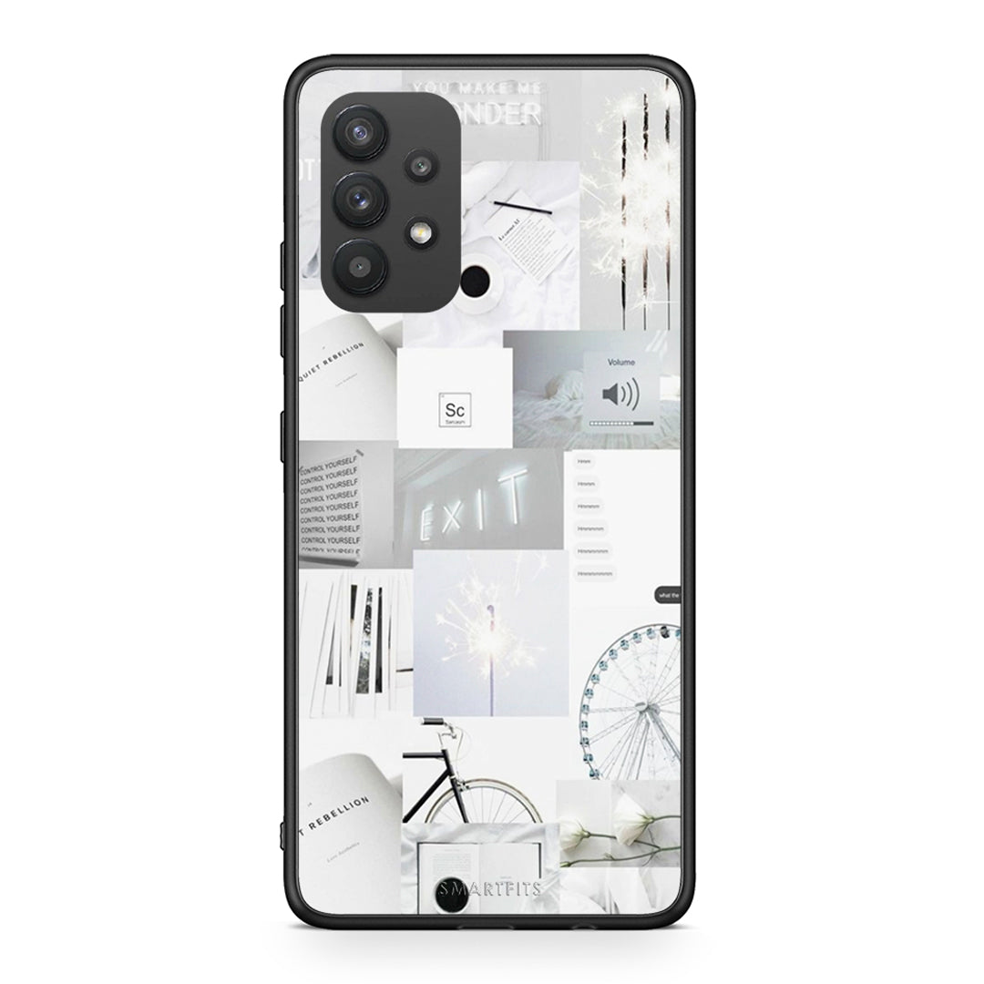 Samsung A32 4G Collage Make Me Wonder Θήκη Αγίου Βαλεντίνου από τη Smartfits με σχέδιο στο πίσω μέρος και μαύρο περίβλημα | Smartphone case with colorful back and black bezels by Smartfits