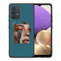 Thumbnail for Θήκη Samsung A32 4G Cry An Ocean από τη Smartfits με σχέδιο στο πίσω μέρος και μαύρο περίβλημα | Samsung A32 4G Cry An Ocean case with colorful back and black bezels