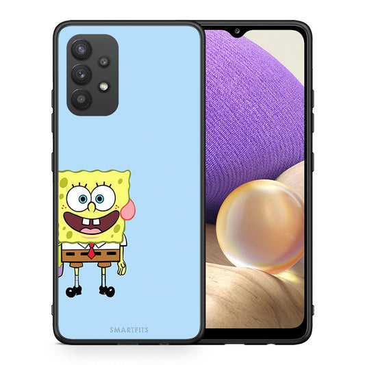Θήκη Samsung A32 4G Friends Bob από τη Smartfits με σχέδιο στο πίσω μέρος και μαύρο περίβλημα | Samsung A32 4G Friends Bob case with colorful back and black bezels