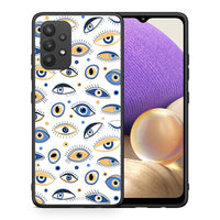 Thumbnail for Θήκη Samsung A32 4G Ftou Ftou από τη Smartfits με σχέδιο στο πίσω μέρος και μαύρο περίβλημα | Samsung A32 4G Ftou Ftou case with colorful back and black bezels