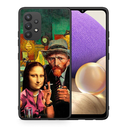 Θήκη Samsung A32 4G Funny Art από τη Smartfits με σχέδιο στο πίσω μέρος και μαύρο περίβλημα | Samsung A32 4G Funny Art case with colorful back and black bezels