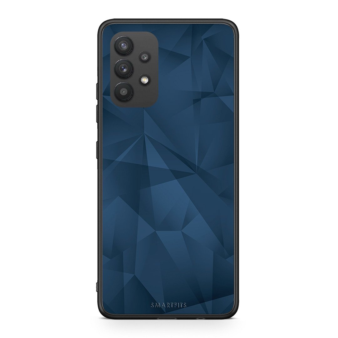 39 - Samsung A32 4G Blue Abstract Geometric case, cover, bumper