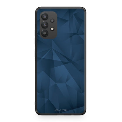 39 - Samsung A32 4G Blue Abstract Geometric case, cover, bumper