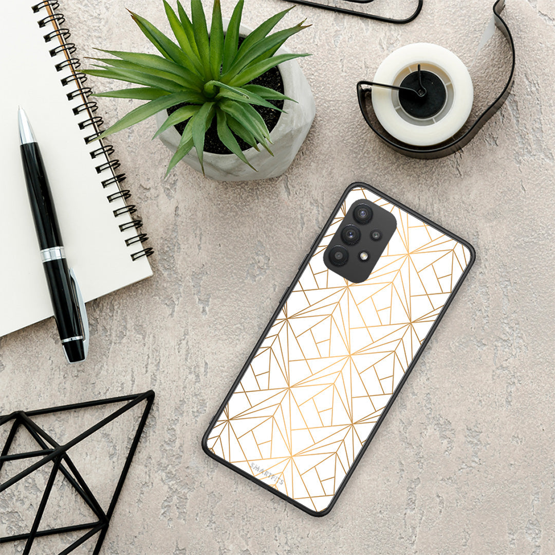 Geometric Luxury White - Samsung Galaxy A32 4G θήκη