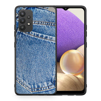 Thumbnail for Θήκη Samsung A32 4G Jeans Pocket από τη Smartfits με σχέδιο στο πίσω μέρος και μαύρο περίβλημα | Samsung A32 4G Jeans Pocket case with colorful back and black bezels