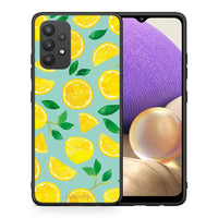 Thumbnail for Θήκη Samsung A32 4G Lemons από τη Smartfits με σχέδιο στο πίσω μέρος και μαύρο περίβλημα | Samsung A32 4G Lemons case with colorful back and black bezels