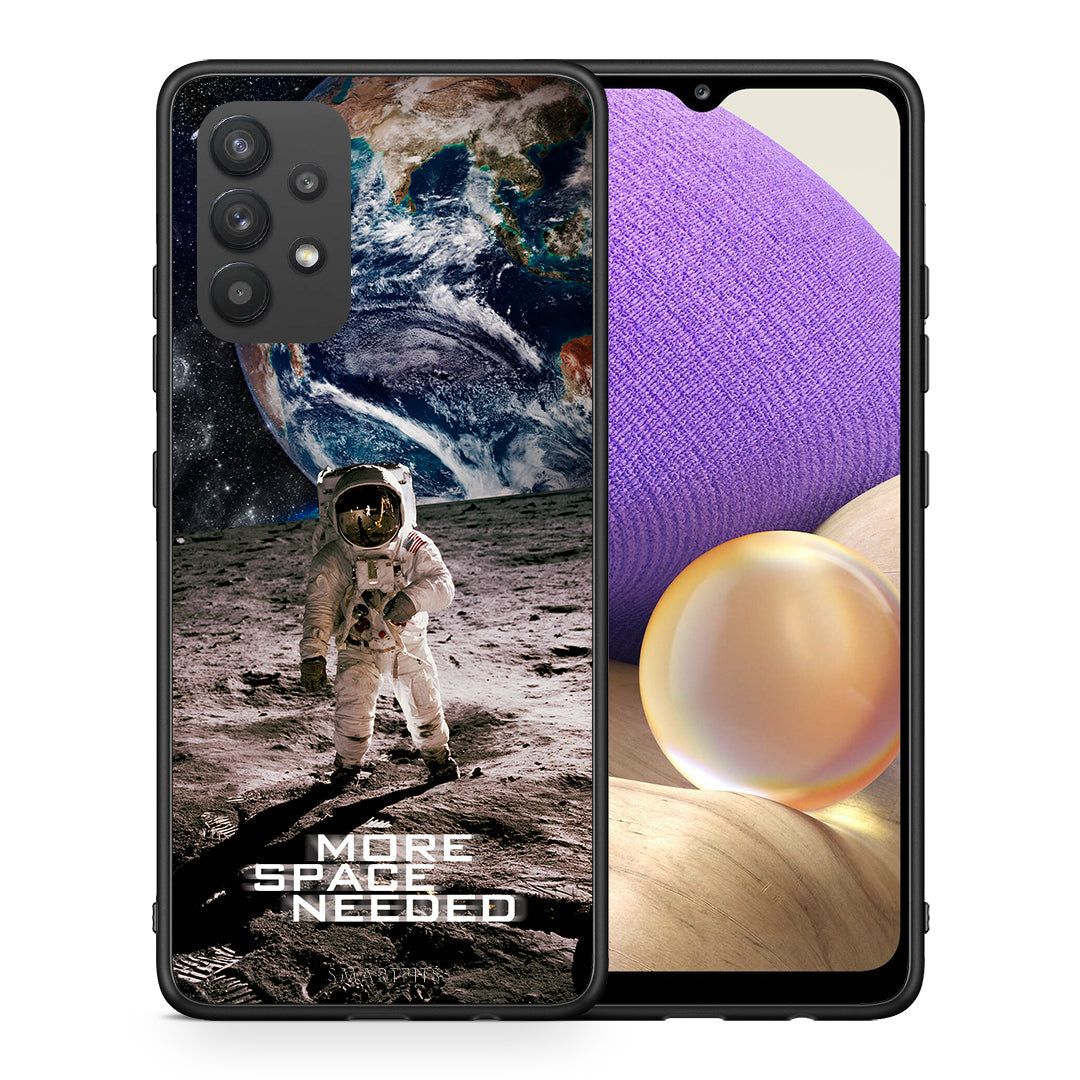 Θήκη Samsung A32 4G More Space από τη Smartfits με σχέδιο στο πίσω μέρος και μαύρο περίβλημα | Samsung A32 4G More Space case with colorful back and black bezels