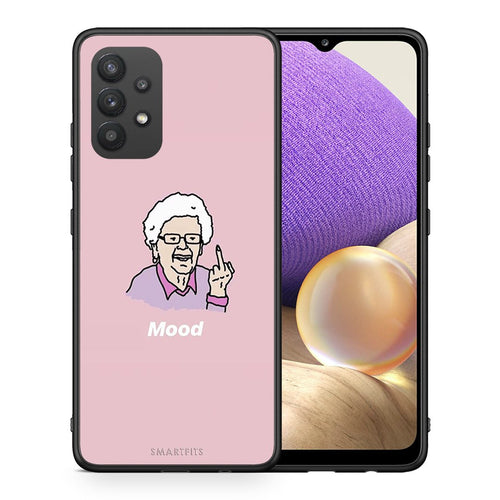 Θήκη Samsung A32 4G Mood PopArt από τη Smartfits με σχέδιο στο πίσω μέρος και μαύρο περίβλημα | Samsung A32 4G Mood PopArt case with colorful back and black bezels