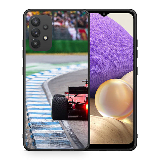 Θήκη Samsung A32 4G Racing Vibes από τη Smartfits με σχέδιο στο πίσω μέρος και μαύρο περίβλημα | Samsung A32 4G Racing Vibes case with colorful back and black bezels