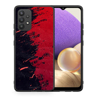 Thumbnail for Θήκη Αγίου Βαλεντίνου Samsung A32 4G Red Paint από τη Smartfits με σχέδιο στο πίσω μέρος και μαύρο περίβλημα | Samsung A32 4G Red Paint case with colorful back and black bezels
