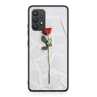 Thumbnail for Samsung A32 4G Red Rose θήκη από τη Smartfits με σχέδιο στο πίσω μέρος και μαύρο περίβλημα | Smartphone case with colorful back and black bezels by Smartfits
