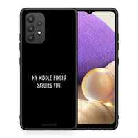 Thumbnail for Θήκη Samsung A32 4G Salute από τη Smartfits με σχέδιο στο πίσω μέρος και μαύρο περίβλημα | Samsung A32 4G Salute case with colorful back and black bezels