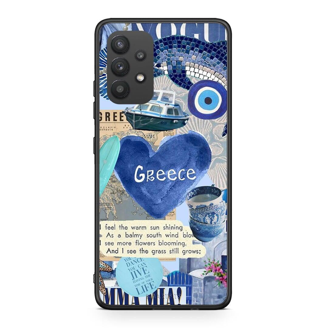 Samsung A32 4G Summer In Greece Θήκη από τη Smartfits με σχέδιο στο πίσω μέρος και μαύρο περίβλημα | Smartphone case with colorful back and black bezels by Smartfits