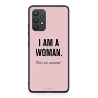 Thumbnail for Samsung A32 4G Superpower Woman θήκη από τη Smartfits με σχέδιο στο πίσω μέρος και μαύρο περίβλημα | Smartphone case with colorful back and black bezels by Smartfits