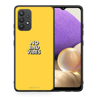 Thumbnail for Θήκη Samsung A32 4G Vibes Text από τη Smartfits με σχέδιο στο πίσω μέρος και μαύρο περίβλημα | Samsung A32 4G Vibes Text case with colorful back and black bezels