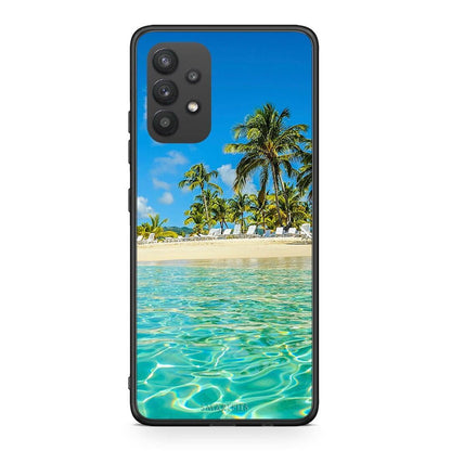 Samsung A32 4G Tropical Vibes Θήκη από τη Smartfits με σχέδιο στο πίσω μέρος και μαύρο περίβλημα | Smartphone case with colorful back and black bezels by Smartfits