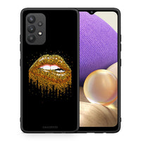 Thumbnail for Θήκη Samsung A32 4G Golden Valentine από τη Smartfits με σχέδιο στο πίσω μέρος και μαύρο περίβλημα | Samsung A32 4G Golden Valentine case with colorful back and black bezels