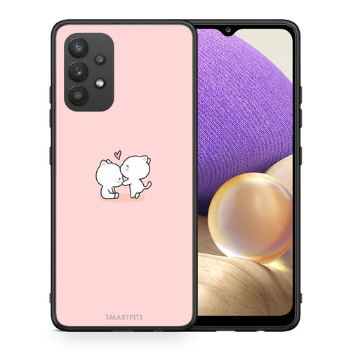 Θήκη Samsung A32 4G Love Valentine από τη Smartfits με σχέδιο στο πίσω μέρος και μαύρο περίβλημα | Samsung A32 4G Love Valentine case with colorful back and black bezels