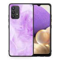 Thumbnail for Θήκη Samsung A32 4G Lavender Watercolor από τη Smartfits με σχέδιο στο πίσω μέρος και μαύρο περίβλημα | Samsung A32 4G Lavender Watercolor case with colorful back and black bezels