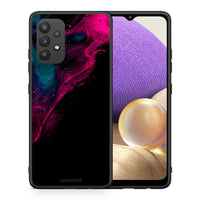 Thumbnail for Θήκη Samsung A32 4G Pink Black Watercolor από τη Smartfits με σχέδιο στο πίσω μέρος και μαύρο περίβλημα | Samsung A32 4G Pink Black Watercolor case with colorful back and black bezels