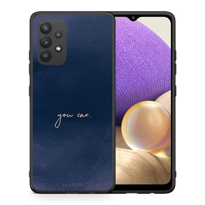 Θήκη Samsung A32 4G You Can από τη Smartfits με σχέδιο στο πίσω μέρος και μαύρο περίβλημα | Samsung A32 4G You Can case with colorful back and black bezels