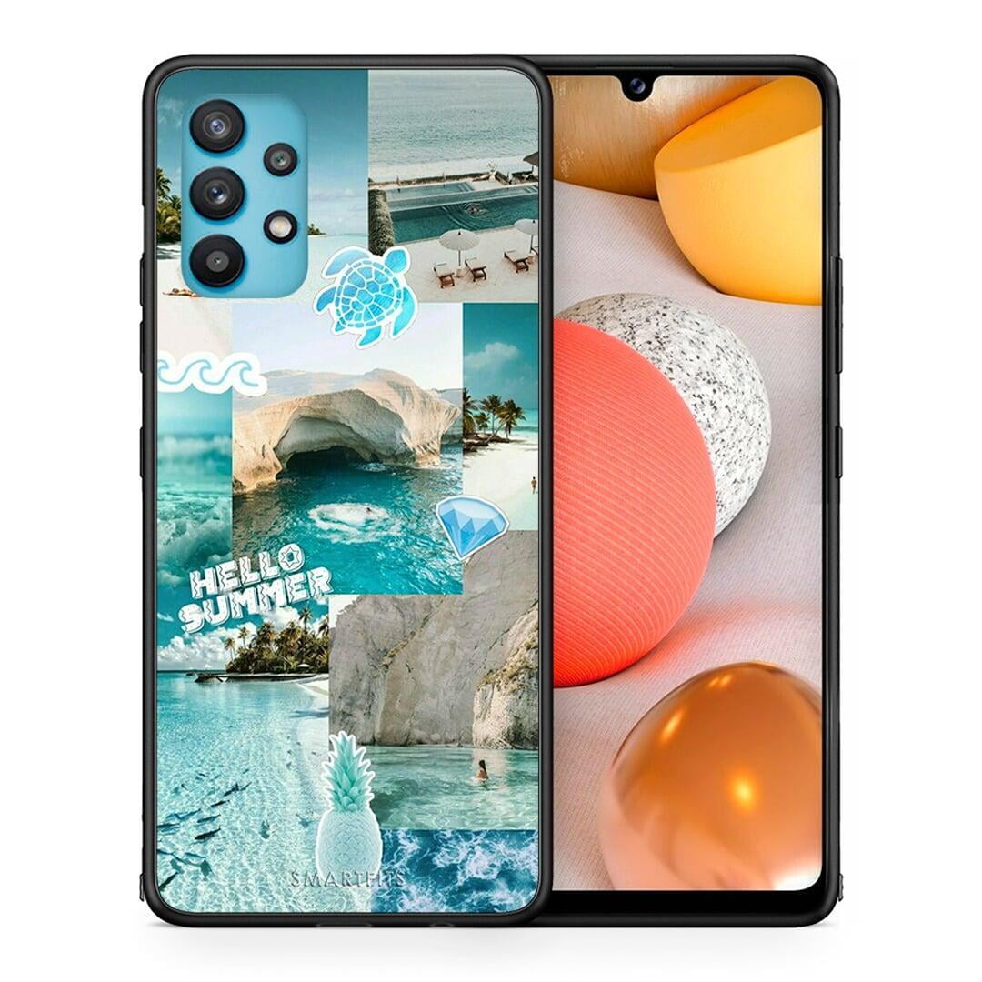 Θήκη Samsung Galaxy A32 5G Aesthetic Summer από τη Smartfits με σχέδιο στο πίσω μέρος και μαύρο περίβλημα | Samsung Galaxy A32 5G Aesthetic Summer case with colorful back and black bezels