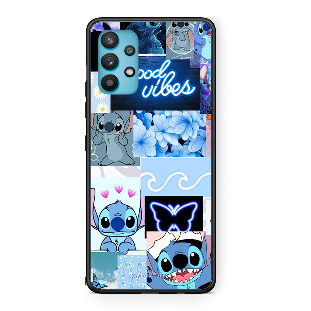 Samsung Galaxy A32 5G Collage Good Vibes Θήκη Αγίου Βαλεντίνου από τη Smartfits με σχέδιο στο πίσω μέρος και μαύρο περίβλημα | Smartphone case with colorful back and black bezels by Smartfits