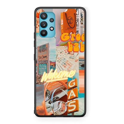 Samsung Galaxy A32 5G Groovy Babe Θήκη Αγίου Βαλεντίνου από τη Smartfits με σχέδιο στο πίσω μέρος και μαύρο περίβλημα | Smartphone case with colorful back and black bezels by Smartfits