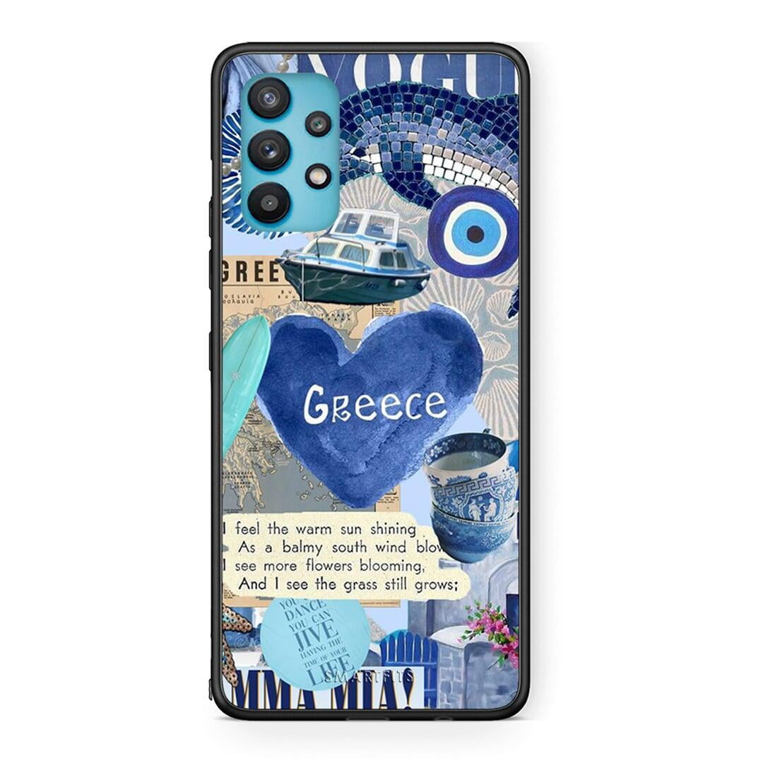 Samsung Galaxy A32 5G Summer In Greece Θήκη από τη Smartfits με σχέδιο στο πίσω μέρος και μαύρο περίβλημα | Smartphone case with colorful back and black bezels by Smartfits