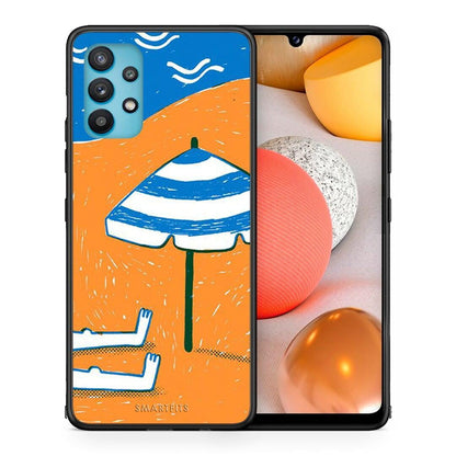 Θήκη Samsung Galaxy A32 5G Summering από τη Smartfits με σχέδιο στο πίσω μέρος και μαύρο περίβλημα | Samsung Galaxy A32 5G Summering case with colorful back and black bezels