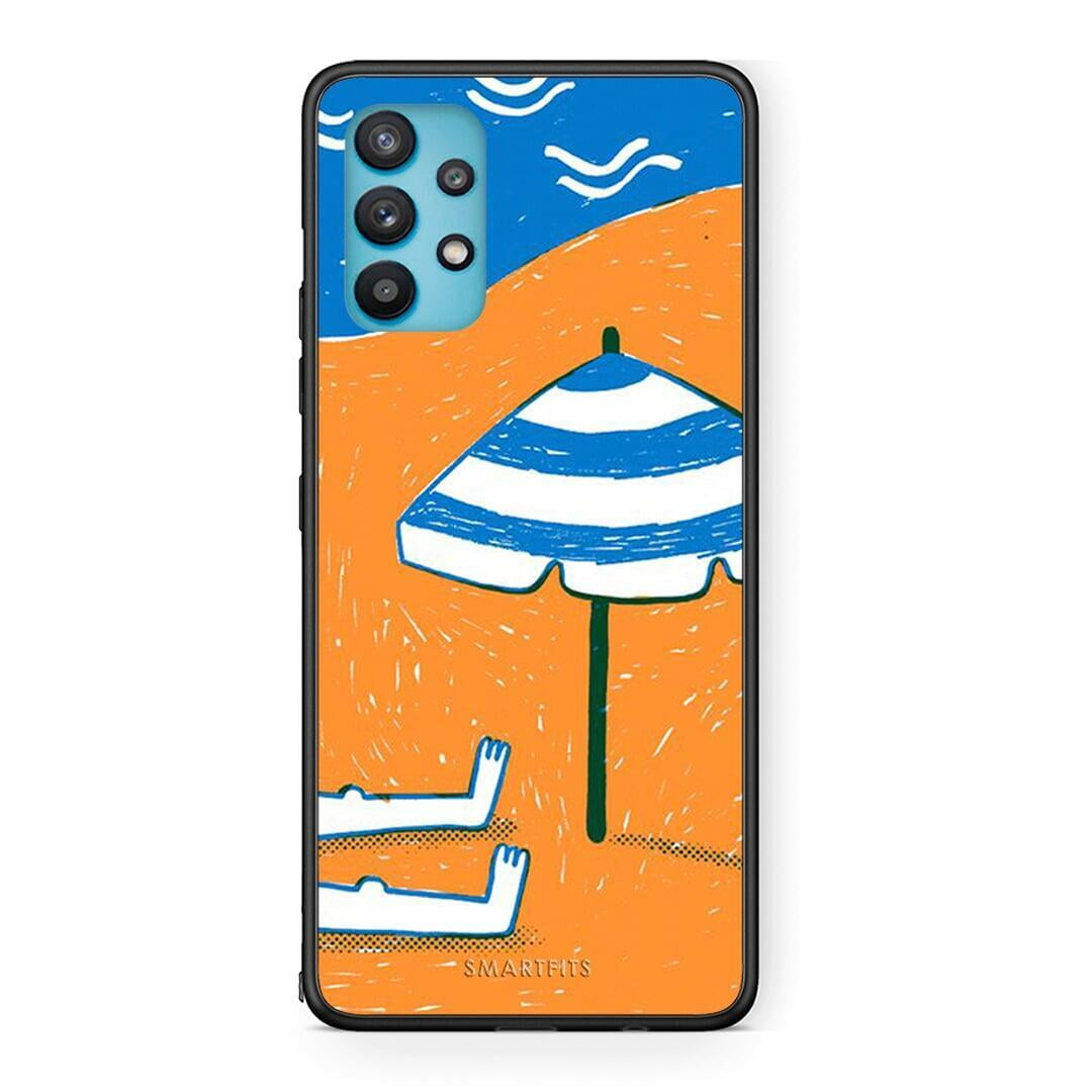 Samsung Galaxy A32 5G Summering Θήκη από τη Smartfits με σχέδιο στο πίσω μέρος και μαύρο περίβλημα | Smartphone case with colorful back and black bezels by Smartfits