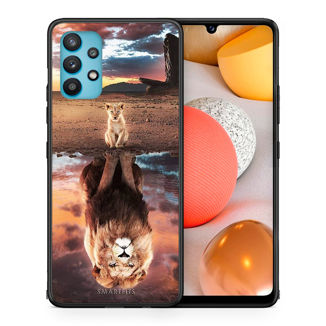 Θήκη Αγίου Βαλεντίνου Samsung Galaxy A32 5G Sunset Dreams από τη Smartfits με σχέδιο στο πίσω μέρος και μαύρο περίβλημα | Samsung Galaxy A32 5G Sunset Dreams case with colorful back and black bezels